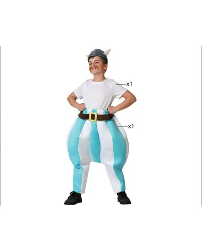 Costume Vichingo Azzurro Bambino - Travestimento Carnevale/Halloween
