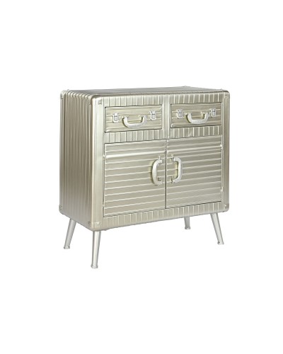 ESPRIT Sideboard Silberfarben, 80 x 39 x 82 cm, Robust und Modern
