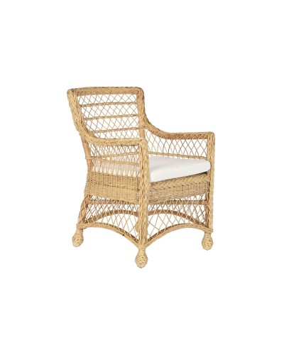 DKD Home Decor Armchair, Natural White, 56 x 63 x 86 cm, for Comfort and Style
