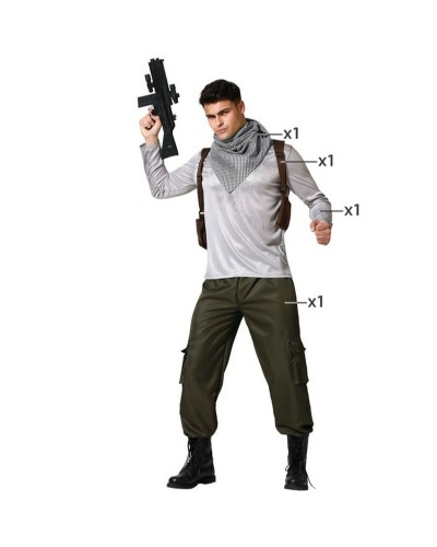 Costume Guerrier Adulte - Déguisement Halloween - Taille Unique
