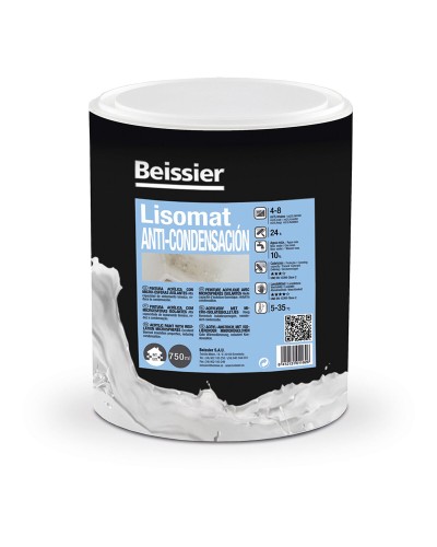 Akryylimaali Beissier 70281-008 Lisomat Kosteutta torjuva Valkoinen 750 ml