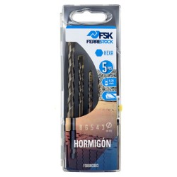 Juego de brocas Ferrestock Universal Hormigón, 3-8mm
