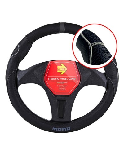 Coprivolante Momo SWC-014 Universale Pelle - Diametro 36.5-39cm - Nero
