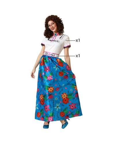 Disfraz Adulto Azul Colombia - Disfraz Fiesta Temática - Talla Única
