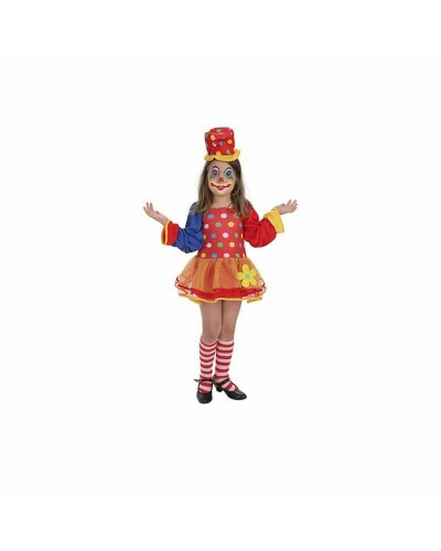 Costume de Clown Pepona Enfant 2 Pièces - Déguisement Clown Coloré
