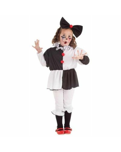 Costume Carnevale Bambino Parigi Mimo - 4 Pezzi - Travestimento Teatrale
