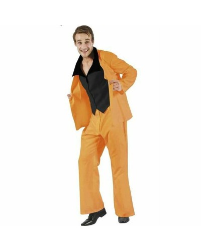 Adults 70s Costume Orange Disco - Theme Party

