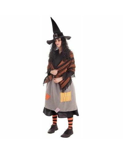 Disfraz de Bruja Adulto - 4 Piezas - Halloween, Carnaval - Talla Única
