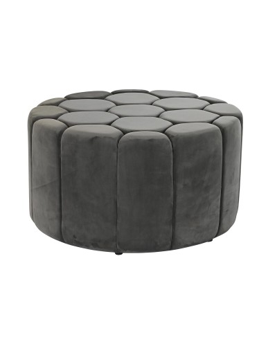 DKD Home Decor Footrest Grey 85x85x48cm Polyester
