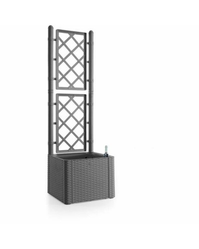 Stefanplast Deluxe Pot 43x43x142cm, Grey, for Outdoors
