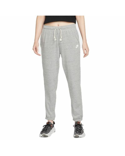 Pitkät urheiluhousut Nike Sportswear Gym Vintage Harmaa Nainen