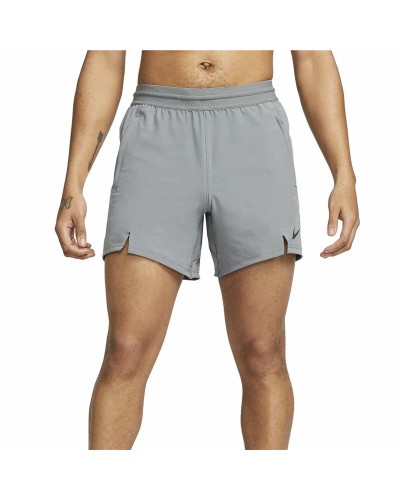 Nike Pro Dri-FIT Flex - Pantalones Cortos Deportivos Hombre Grises Transpirables
