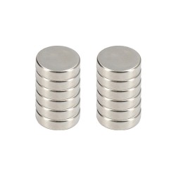 Ferrestock Ultraresistente Magnete 18x5mm, Ideal für Zuhause und Büro (12 Stück)
