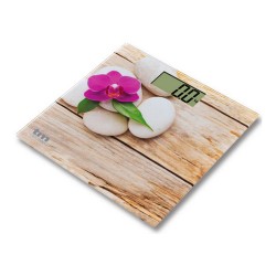 Bilancia Digitale da Bagno TM Electron Zen Marrone, 23 mm