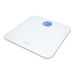 TM Electron Digital Bathroom Scale | Accurate Weight Measurement | LCD Display | White
