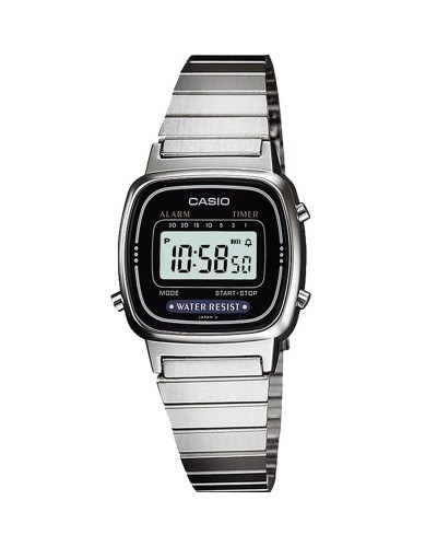 Casio LA670W Reloj de Mujer Vintage Digital Acero Inoxidable Ø25mm
