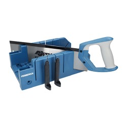 Ferrestock Blue Miter Saw: precise tool for quick and angled cuts.
