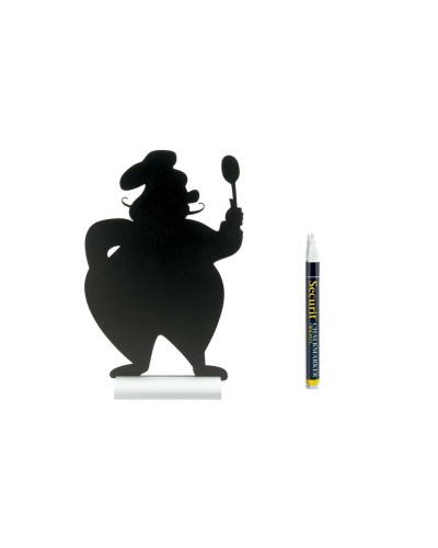 Pizarra Securit Chef, 34,5 x 22 cm, Soporte Incluido
