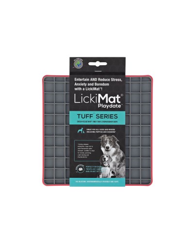 Voerbak voor honden Lickimat Polypropyleen TPR Rood