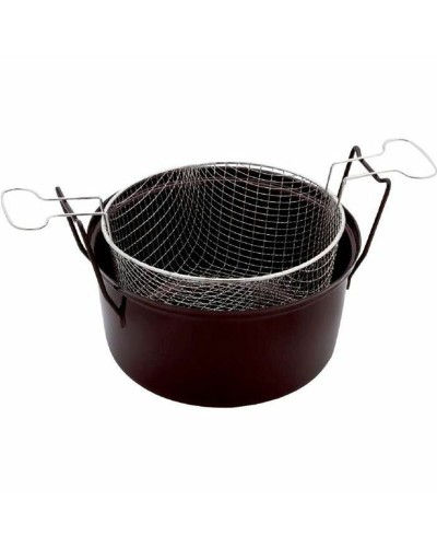 Baumalu Fritteuse Schwarz Ø 28 cm - Antihaftbeschichtung, Optimale Garung
