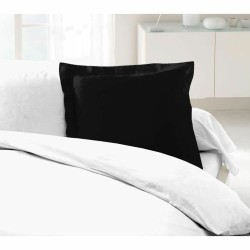 Taie d'oreiller Lovely Home en coton noir 63x63 cm pour un confort nocturne.
