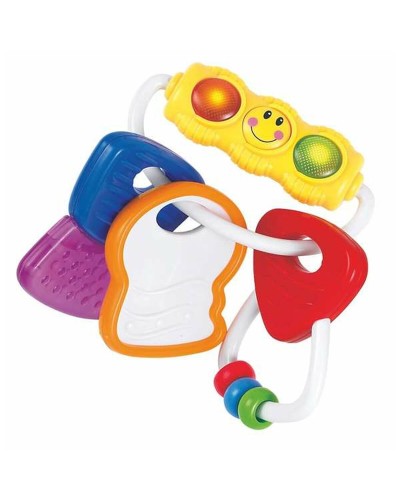 Beißring-Rassel für Babys 12cm - Zahnungshilfe + Spaß
