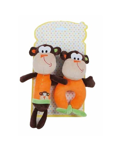 Mjuk skallra 2 antal Apa 18 cm