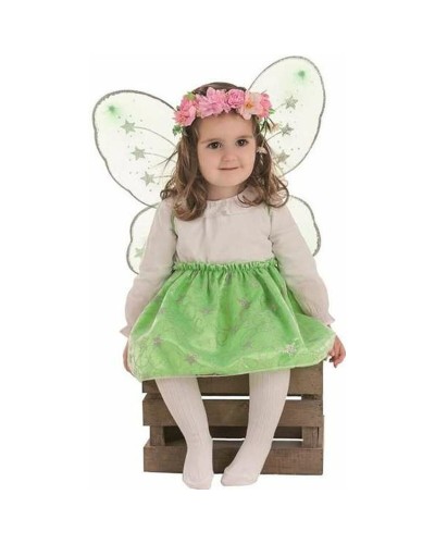 Costume Bambina Farfalla Verde 2 Pezzi - Travestimento Halloween Carnevale
