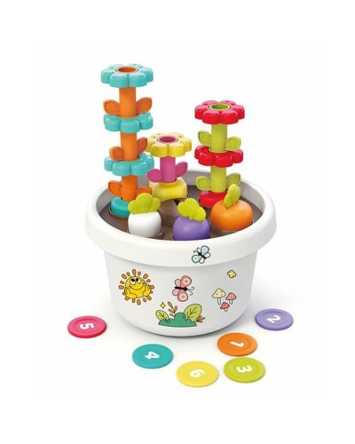 Entdecke Topfpflanze: Geschicklichkeitsspiel Kinder, 18x18x12cm - Lernspaß
