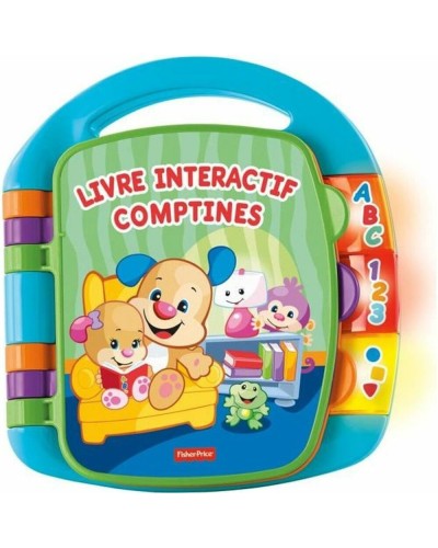 Fisher-Price Livre Interactif Comptines Puppy : Jouet Éducatif Premier Âge
