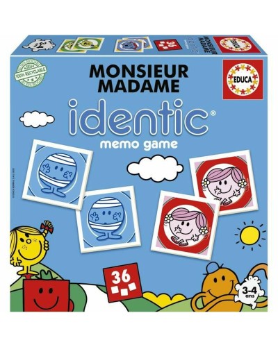 Educate Monsieur Madame Identic: Memory Game for Children (French)
