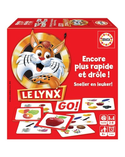 Educa Le Lynx Go! - Gioco da Tavolo di Riflessi - Versione Francese
