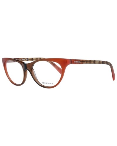 Diesel DL5056: Damenbrille, Gold/Schwarz Rahmen, Ø 50 mm
