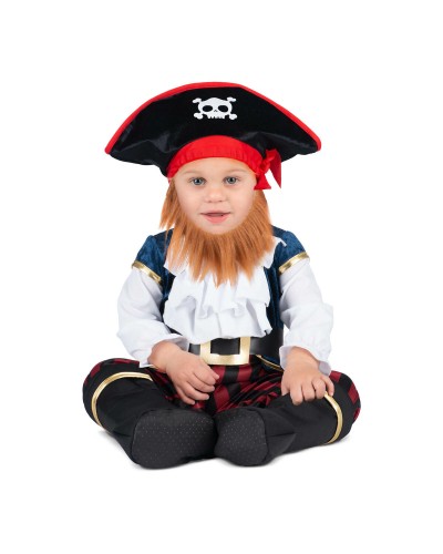 Kostuums voor Baby's My Other Me Piraat Caribisch Wit Rood