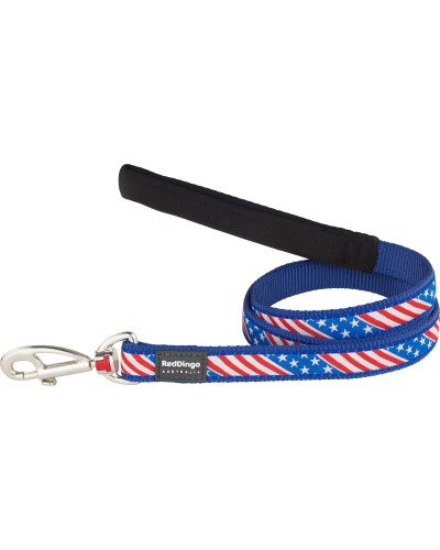 Hondenriem Red Dingo US Flag 1,2 m Blauw 1.2 x 120 cm