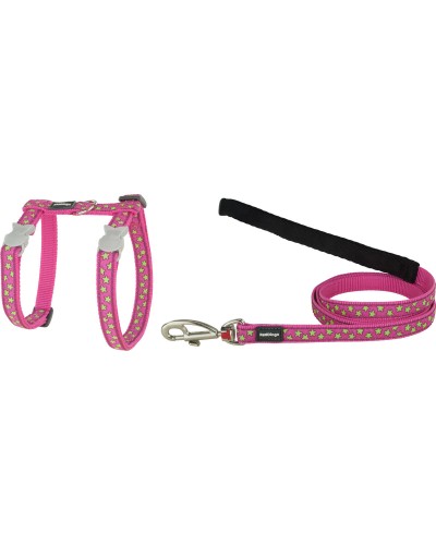 Red Dingo On Hot Dog Harness, Pink (21-35 cm)
