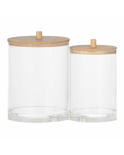 Bocaux Andrea House en Acrylique 15 cm x 12 cm - Lot de 2
