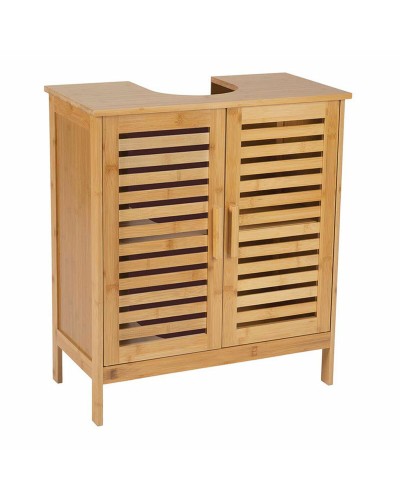 meuble bas pour lavabo Andrea House ba73151 Bambou 60 x 30 x 62 cm