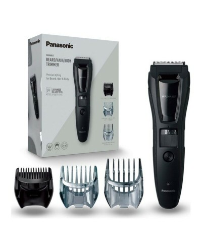 Panasonic ER-GB61 Beard and Hair Trimmer Black - Cordless & Wet/Dry
