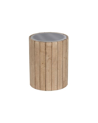 Mesa Auxiliar ESPRIT, de Madera de Abeto y MDF Natural, 36 x 36 x 45 cm, para Salón y Dormitorio.
