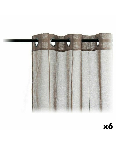 Brown blackout curtains 140 x 260 cm (6-pack)
