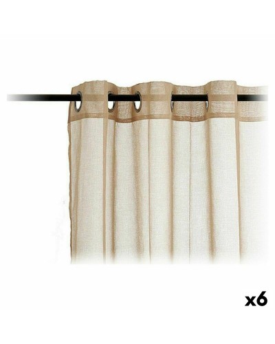 Beige Vorhänge 140 x 260 cm (6er-Set) - Eleganz und Privatsphäre für Ihr Zuhause
