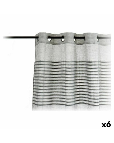 Gordijnen 140 x 260 cm Lichtgrijs (6 Stuks)
