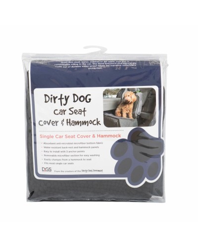 Housse de Siège pour Animaux Dog Gone Smart - Noir, 112 x 89 cm, Protection de Siège de Voiture
