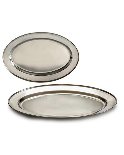 Dienblad Zilverkleurig Roestvrij staal 35 x 2 x 23 cm (24 Stuks)