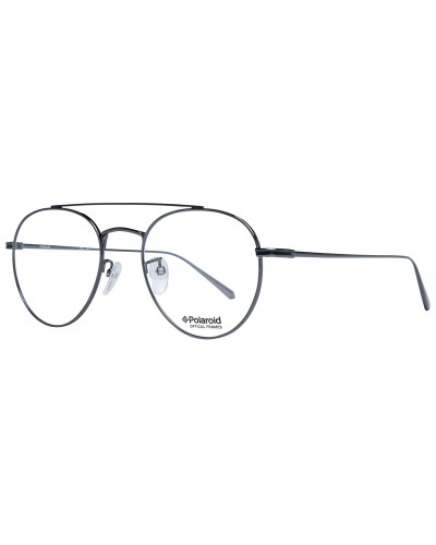 Polaroid PLD D383 Occhiali da Vista Unisex - Montatura Rettangolare Nero/Argento 51mm
