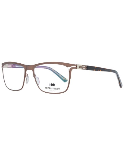 Greater Than Infinity GT031: Montura Gafas Hombre - Negro Mate, Talla 54
