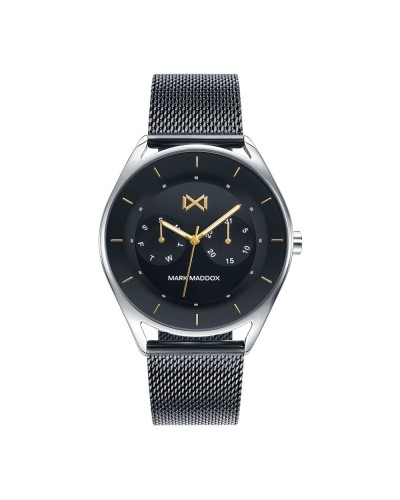 Mark Maddox Men's Watch HM7116-57 Silver Blue Dial Elegant Casual
