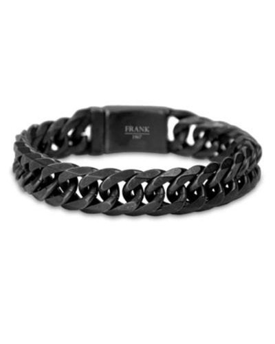 Frank 1967 Bracelet Homme Acier Noir - Design Moderne 7FB-0232
