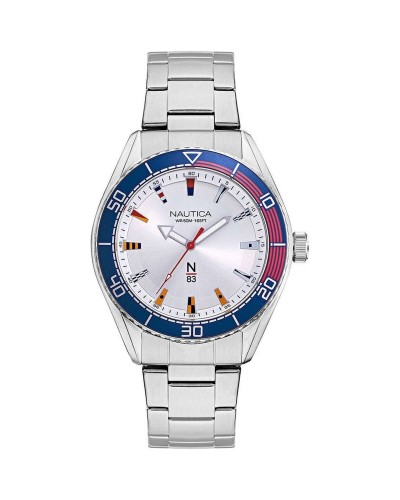 Náutica Reloj de Hombre Plateado NAPFWS005 - Ø 44mm - Estilo Deportivo
